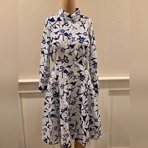 Handmade Vintage Long Sleeve Floral Feminine Innocence & Beauty -Mid Century